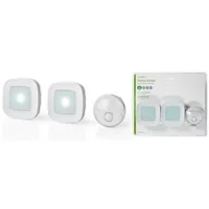 Dzwonki i gongi - Nedis DOORB220CWT2 dzwonek bezprzewodowy,230 V, 2x odbiornik - miniaturka - grafika 1