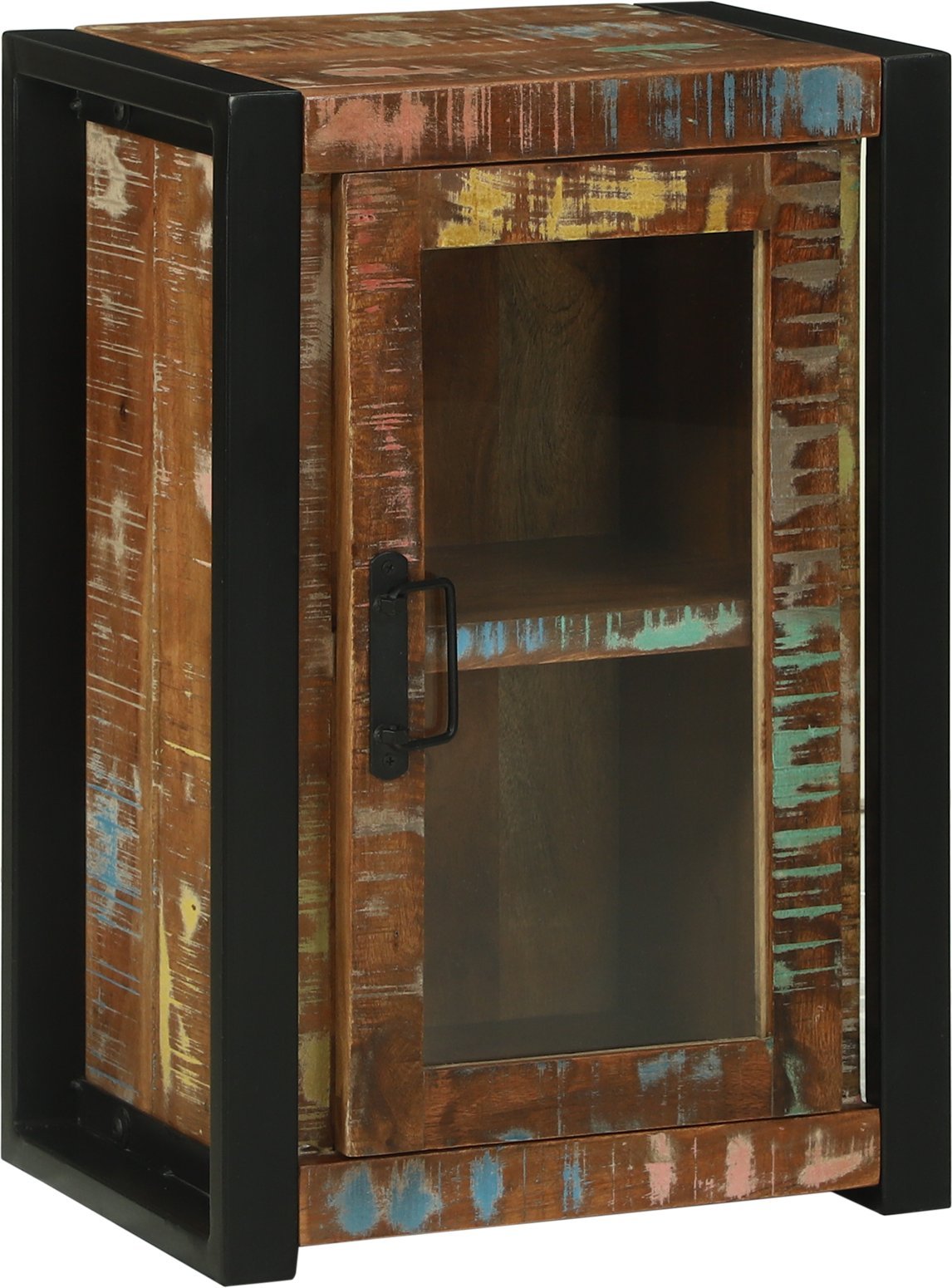 vidaXL Szafka łazienkowa Wielokolorowa 40x30x60 cm Solidne Drewno z Odzysku