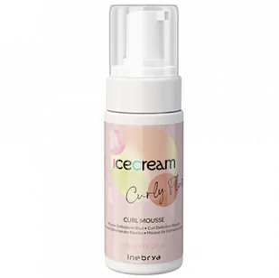 Inebrya Ice Cream Curly Plus, pianka dyscyplinująca do włosów kręconych, 150ml - Kosmetyki do stylizacji włosów - miniaturka - grafika 1