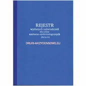 Druki akcydensowe - Rejestr wydanych zaświadczeń dla celów sanitarno-epidemiologicznych [Mz/Lp-31] - miniaturka - grafika 1
