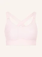 Biustonosze - Under Armour Biustonosz Sportowy Ua Infinity Mid 2.0 Z Siateczką rosa - miniaturka - grafika 1