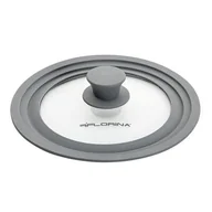 Pokrywki - Pokrywa żaroodporna 3w1 18/20/22 cm z silikonem - miniaturka - grafika 1