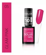 Lakiery do paznokci - Revers Revers Solar Gel Lakier do paznokci 05 Glam Pink - miniaturka - grafika 1