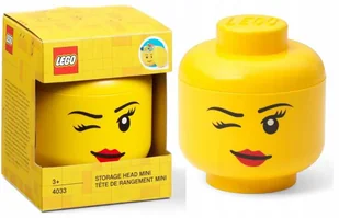 4033 - LEGO Pojemnik w kształcie głowy mrugającej minifigurki 0,36L - Klocki - miniaturka - grafika 1