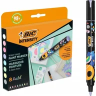 Markery do tablic - Markery akrylowe Intensity Pastel Paint mix 8szt - BIC - miniaturka - grafika 1