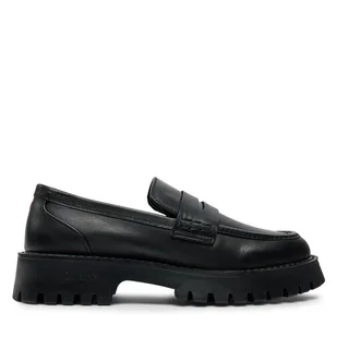 Loafersy Guess FM8GOM LEA12 Czarny - Półbuty męskie - miniaturka - grafika 1