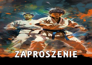 5x Zaproszenia na urodziny dla dzieci urodzinowe karate sztuki walki ninja /Digital Art - Kartki okolicznościowe i zaproszenia - miniaturka - grafika 1