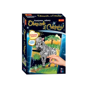 Ranok Cekinowy obrazek. Zebra JIRANZ0DG046439 - Zabawki kreatywne - miniaturka - grafika 1