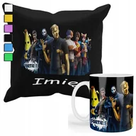 Gadżety dla niej i dla niego - ZESTAW KUBEK + PODUSZKA Z POSZEWKĄ- PREZENT DLA FANA GRY FORTNAJT + IMIĘ - miniaturka - grafika 1