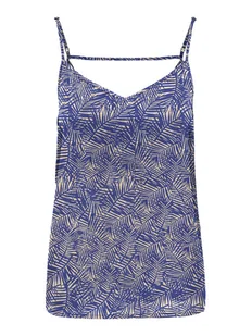 ONLY Top Nova 15222159 Niebieski Regular Fit - Koszulki i topy damskie - miniaturka - grafika 1