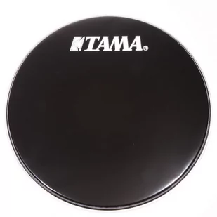 TAMA 24" Bassdrum skóra rezonansowa czarna z białym logo (BK24BMWS) BK24BMWS - Akcesoria do perkusji - miniaturka - grafika 1