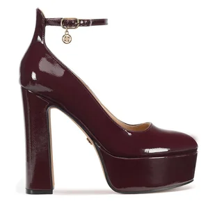 Czółenka Nine West WFA3040-1 Bordowy - Czółenka - miniaturka - grafika 1