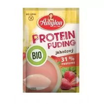 Amylon Budyń proteinowy truskawkowy bez dodatku cukru bezglutenowy 45 g Bio - Budyń - miniaturka - grafika 1