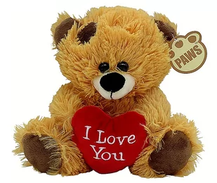 Pluszowy brązowy miś 20 cm z serduszkiem I love You, super prezent dla dziewczyny, na Walentynki bardzo miękki wysoka jakość - Maskotki i pluszaki - miniaturka - grafika 1