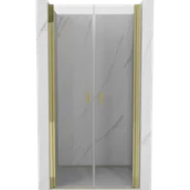 Ścianki i drzwi prysznicowe - Mexen Mist drzwi prysznicowe uchylne 95 cm, transparent, złote - 8A7-095-000-50-00 - miniaturka - grafika 1