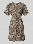 Sukienki - Sukienka mini o kroju regular fit z czystej wiskozy model ‘EVIDA’ - miniaturka - grafika 1