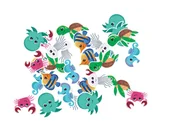 Pasmanteria - Konfetti papierowe Podwodny Świat, 36 szt. - miniaturka - grafika 1