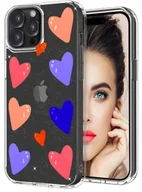 Etui i futerały do telefonów - ETUI do Apple iPhone 15 Pro WZORY BROKAT CASE PRZEŹROCZYSTE PLECKI + SZKŁO - miniaturka - grafika 1