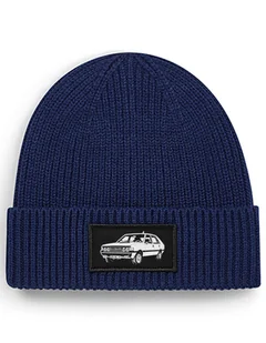 Czapka zimowa beanie auto samochód "POLONEZ" Granatowy - Czapki damskie - miniaturka - grafika 1