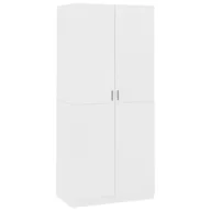Szafy - Szafa, biała, 90x52x200 cm, materiał drewnopochodny - miniaturka - grafika 1