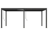 Garaże i wiaty - Pergoline Aluminiowe zadaszenie tarasowe Superior (Antracytowy, 3x6 m) - miniaturka - grafika 1