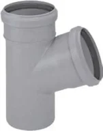 Odwodnienia, kanały i akcesoria - Magnaplast Trójnik 67° kanalizacji wewnętrznej HETA 110mm 11780 - miniaturka - grafika 1