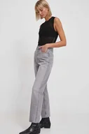 Spodnie damskie - Pepe Jeans jeansy damskie high waist - miniaturka - grafika 1