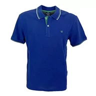 Koszulki męskie - Champion Męska koszulka polo Legacy Light Cotton Pique C-Logo Shirt, niebieska (College), M - miniaturka - grafika 1