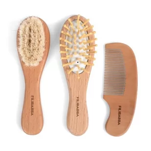 Filibabba Zestaw pielęgnacyjny Baby Brush Set - Szczotki do włosów dla dzieci - miniaturka - grafika 1