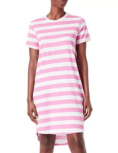 ONLY Sukienka damska Onlmay S/S Stripe Dress JRS, Super Pink/Stripes:cloud Dancer (Kia), S - Sukienki - miniaturka - grafika 1