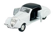 Samochody i pojazdy dla dzieci - Welly Old Timer 1938 Peugeot 402 Z Dachem Biały 1:34 Samochód Nowy Metalowy Model - miniaturka - grafika 1