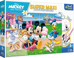 Puzzle 24 Super Maxi dla dzieci - Mickey w wesołym miasteczku wiek 3+ - Puzzle - miniaturka - grafika 1
