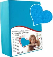 Prześcieradła dla dzieci - Prześcieradło do łóżeczka 140x70 JERSEY z gumką turkusowy - miniaturka - grafika 1