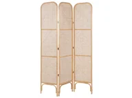 Parawany - 3-panelowy składany parawan pokojowy rattanowy 105 x 180 cm naturaly POTENZA - miniaturka - grafika 1