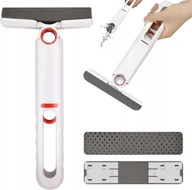 Miotły, szufle, mopy - MINI MOP MAŁY PŁASKI Z WYCISKACZEM DO MYCIA OKIEN PÓŁEK SZCZOTKA DO MYCIA - miniaturka - grafika 1