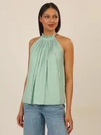 Bluzki damskie - APART Top w kolorze miętowym - miniaturka - grafika 1