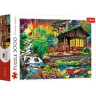 Puzzle - Trefl Puzzle 3000 elementów Chatka w lesie 33074 - miniaturka - grafika 1