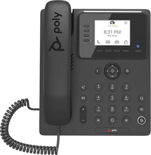 POLY CCX 350 telefon VoIP Czarny LCD 2200-49690-019 - Telefonia VoIP - miniaturka - grafika 1
