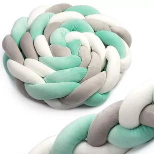 Ricokids Otulacz do łóżeczka Ricokids 3m - miętowy 722102 - Ochraniacze do łóżeczka - miniaturka - grafika 1