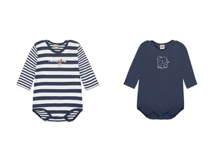 KANZ Body niemowlęce, 2 sztuki (Niebieski, 80) - Body dla niemowląt - miniaturka - grafika 1