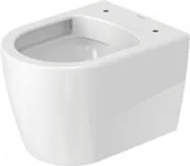 Miski WC - Duravit ME by Starck Miska WC podwieszana Compact Rimless 37x48 cm lejowa biała z powłoką WonderGliss 25300900001 - miniaturka - grafika 1