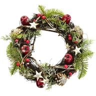Ozdoby bożonarodzeniowe - Ratanowy wieniec bożonarodzeniowy Mele, 30 cm - miniaturka - grafika 1