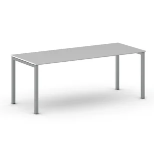 B2B Partner Stół Square 2000 x 800 x 750 mm, szary 499183 - Stoły i stoliki do biura - miniaturka - grafika 1