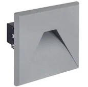 Lampy ścienne - Ideus oczko ścienne schodowe LED Kurs D 1,6W 75lm 4000K szare IP54 03907 03907 - miniaturka - grafika 1