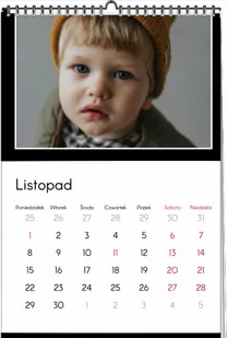 Kalendarz ścienny, Twój projekt kontrastowy, 20x30 A4 cm - Kalendarze - miniaturka - grafika 1
