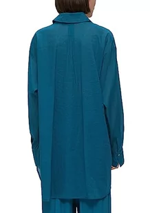s.Oliver BLACK LABEL Długa bluzka damska, Niebieski zielony, 46 - Bluzki damskie - miniaturka - grafika 1