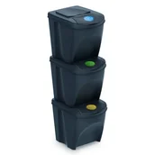 Skrzynie ogrodowe - PROSPERPLAST Kosze na śmieci PROSPERPLAST IKWB20S3 3x20l) Wielokolorowy - miniaturka - grafika 1