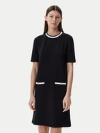 Sukienki - KARL LAGERFELD Sukienka codzienna A1W13041 Czarny Regular Fit - miniaturka - grafika 1