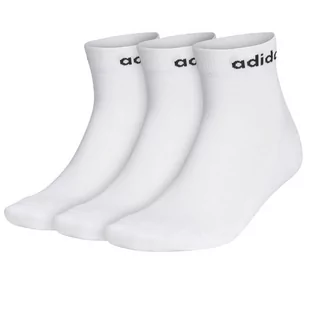 Skarpetki adidas Half-Cushioned 3PP GE1381 - białe - Skarpetki męskie - miniaturka - grafika 1