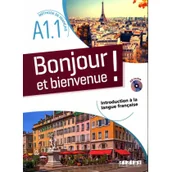 Nauka - Bonjour et bienvenue! Podręcznik + CD A1.1 - miniaturka - grafika 1